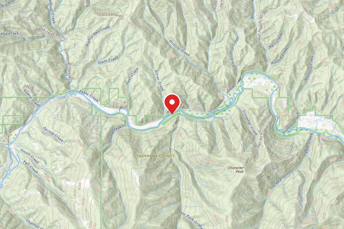 Idaho Panhandle Dispersed Campsite GRAHAM CREEK #8