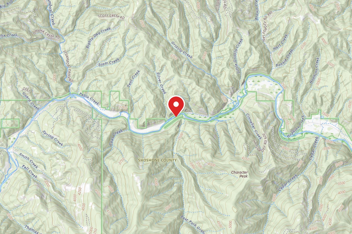Idaho Panhandle Dispersed Campsite GRAHAM CREEK #9