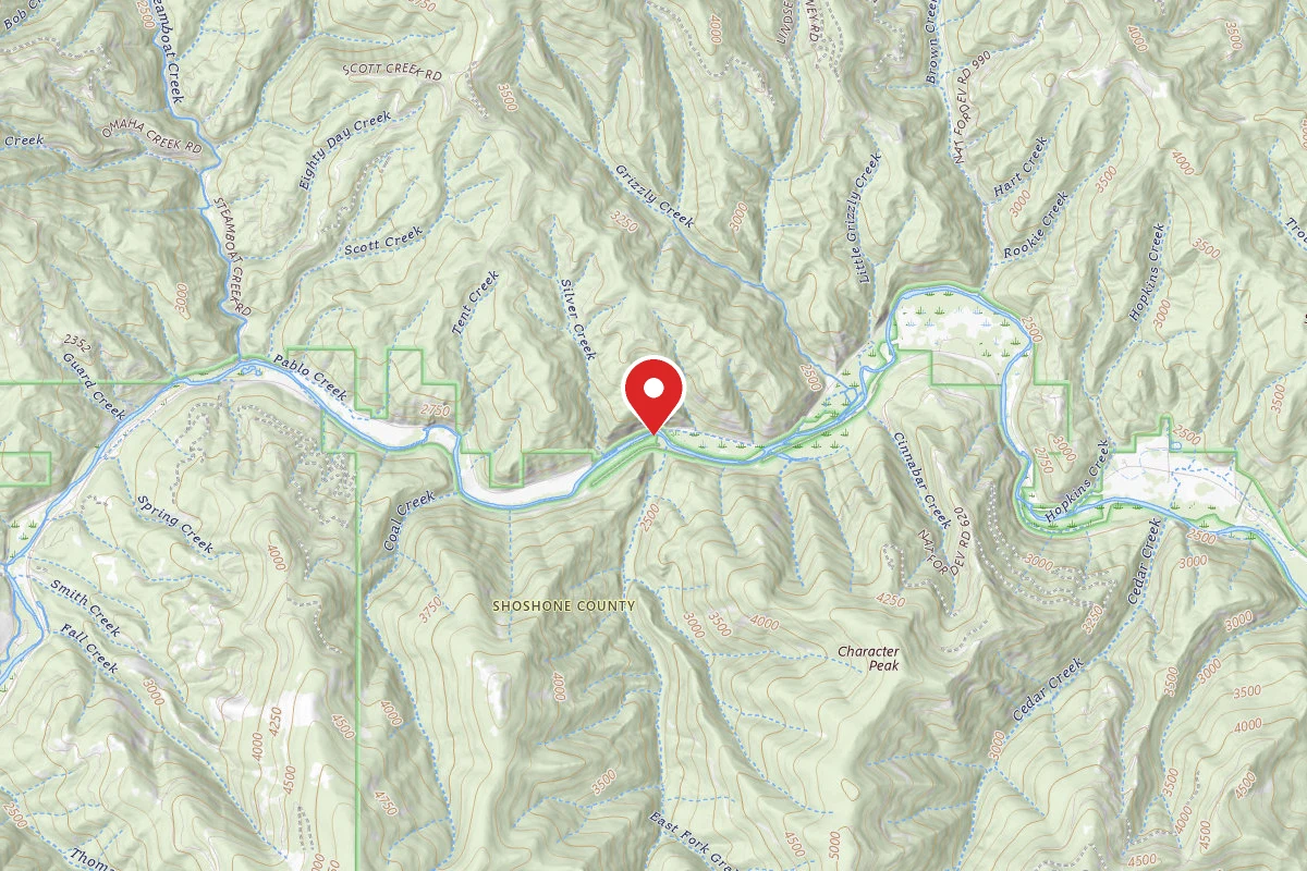 Idaho Panhandle Dispersed Campsite GRAHAM CREEK #12