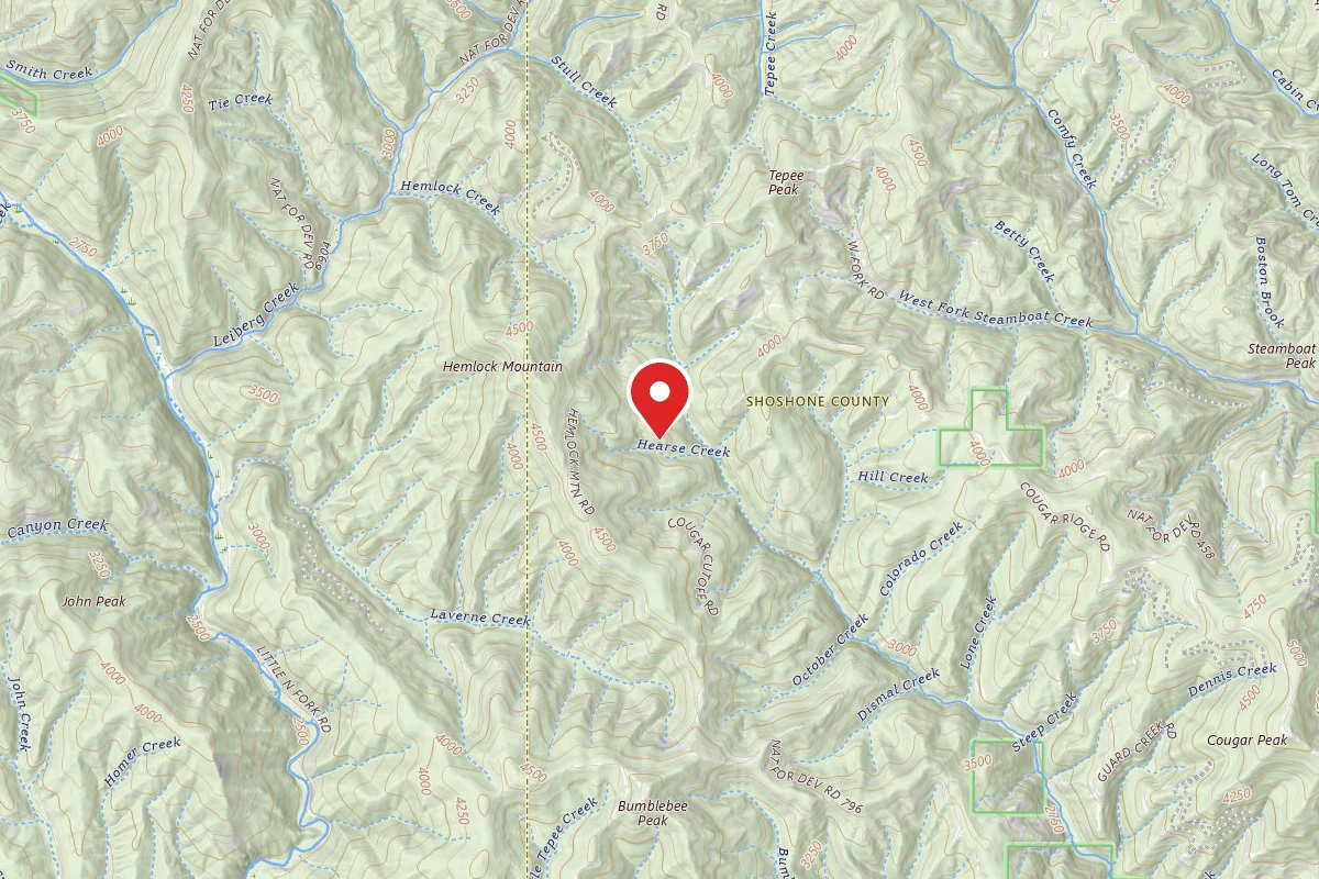 Idaho Panhandle Dispersed Campsite 409 MM 11.5