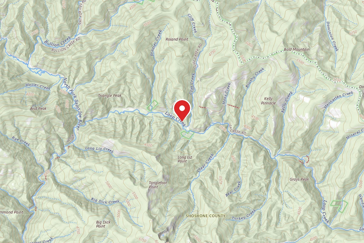 Idaho Panhandle Dispersed Campsite RD 326 MI 3.2