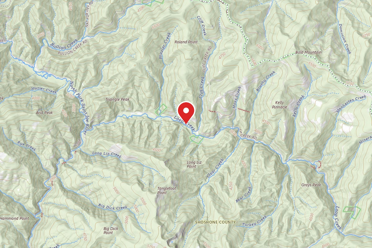 Idaho Panhandle Dispersed Campsite RD 326 MI 3.1