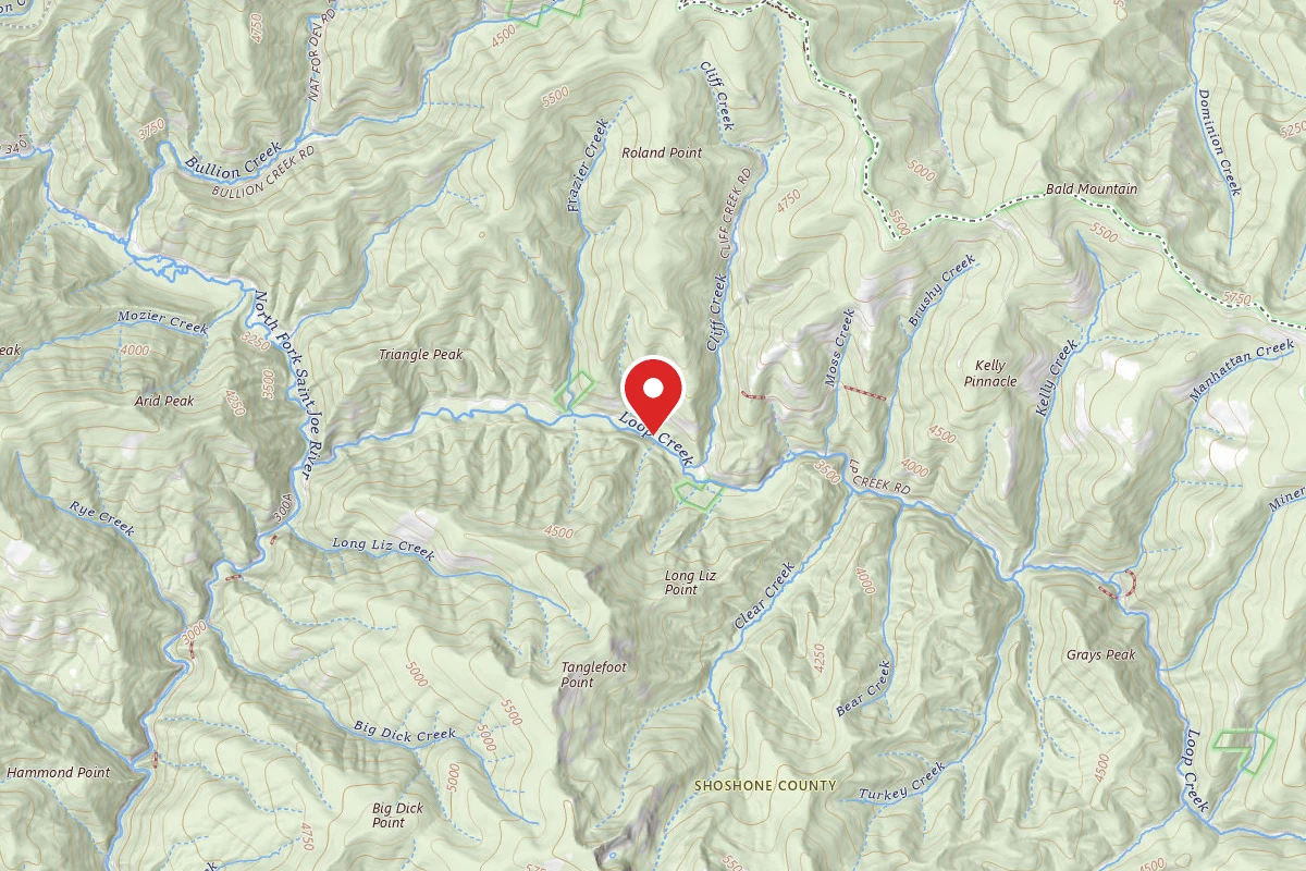 Idaho Panhandle Dispersed Campsite RD 326 MI 3.0