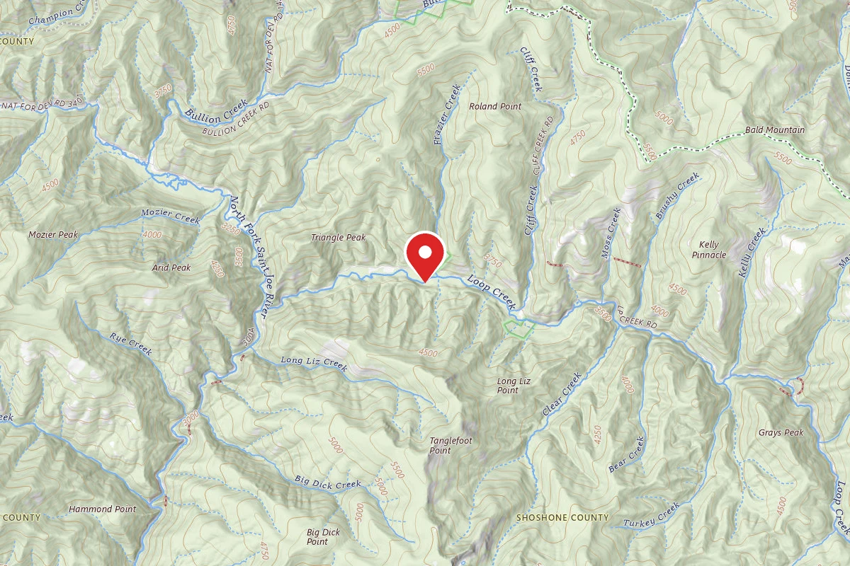 Idaho Panhandle Dispersed Campsite RD 326 MI 2.1 SITE A