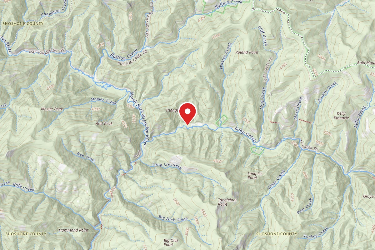 Idaho Panhandle Dispersed Campsite RD 326 MI 1.3
