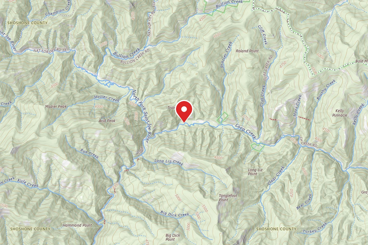 Idaho Panhandle Dispersed Campsite RD 326 MI 1.1