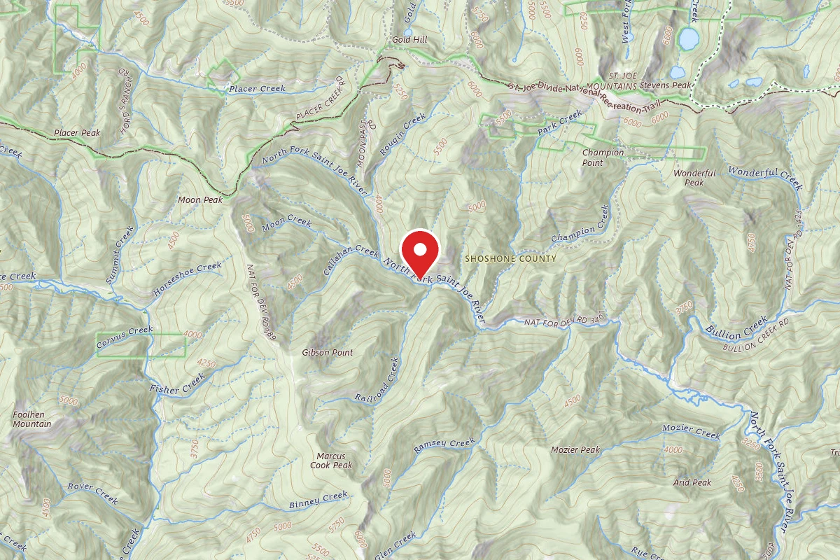 Idaho Panhandle Dispersed Campsite RD 456 MI 15.9