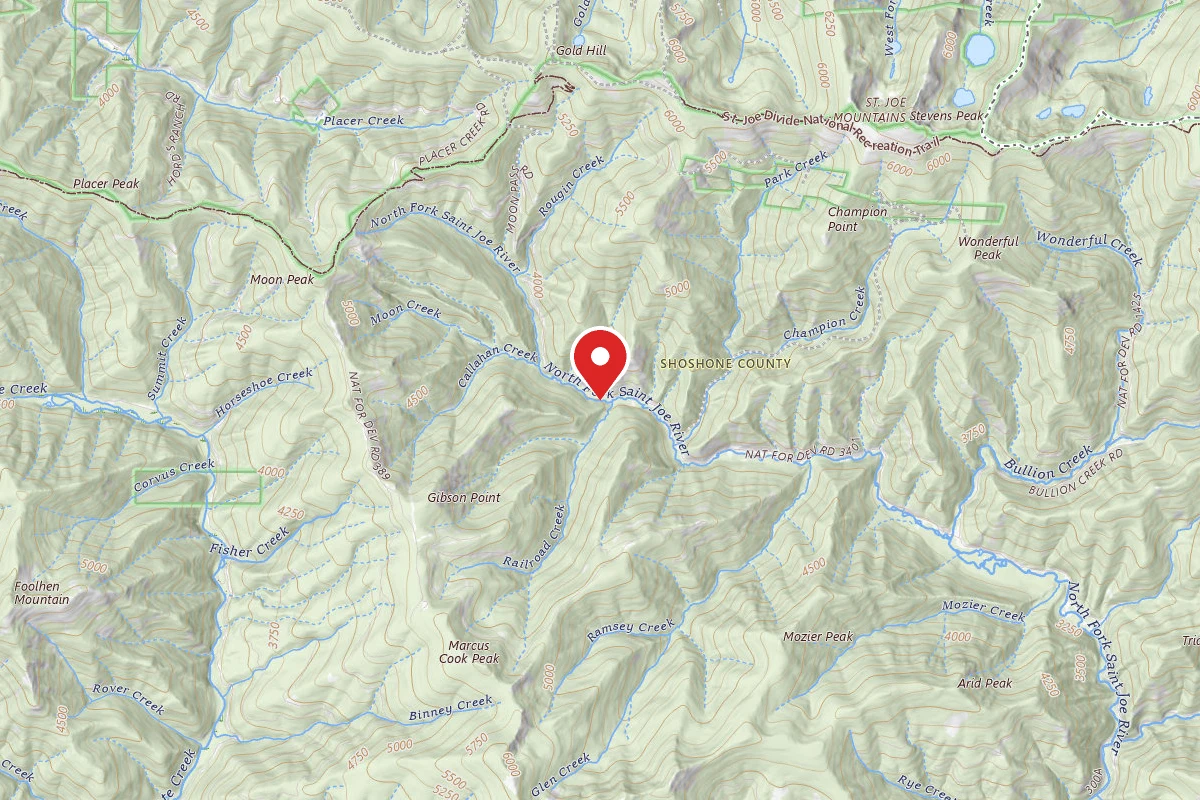 Idaho Panhandle Dispersed Campsite RD 456 MI 15.9