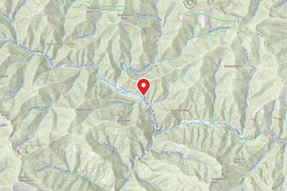 Idaho Panhandle Dispersed Campsite TRAIL 174 TRAILHEAD