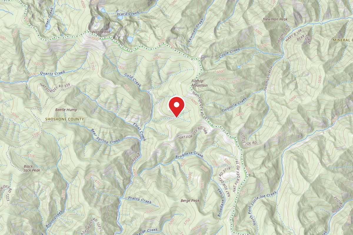 Idaho Panhandle Dispersed Campsite FH-50 MI 86.1