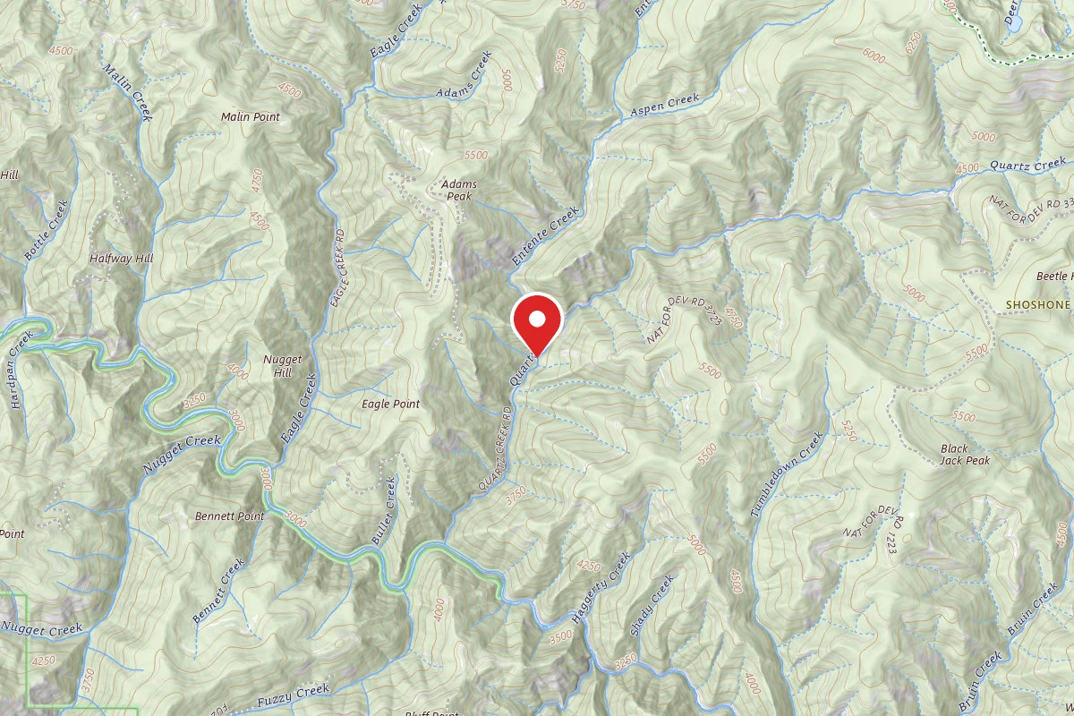 Idaho Panhandle Dispersed Campsite RD 339 MI 2.1