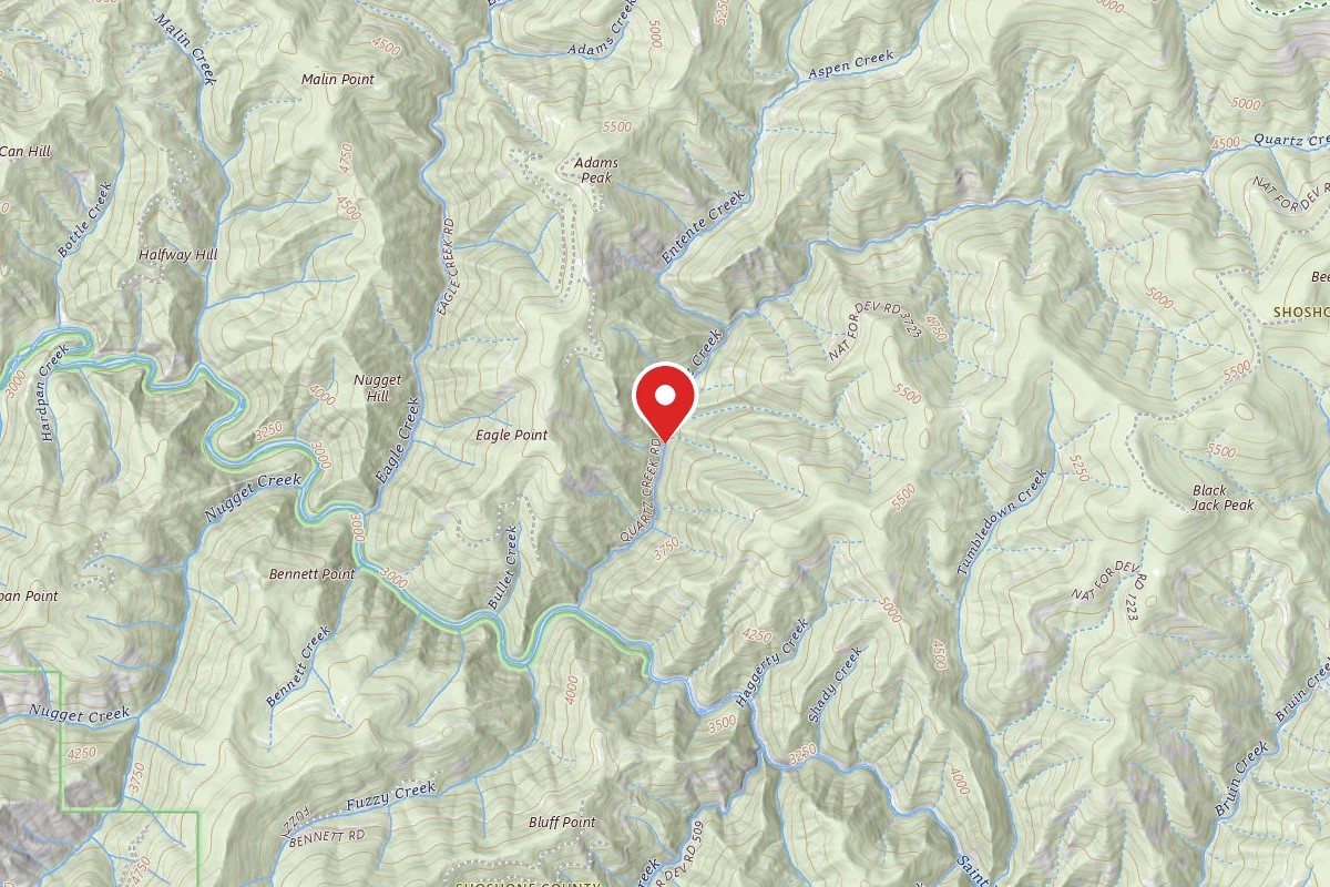 Idaho Panhandle Dispersed Campsite RD 339 MI 1.5