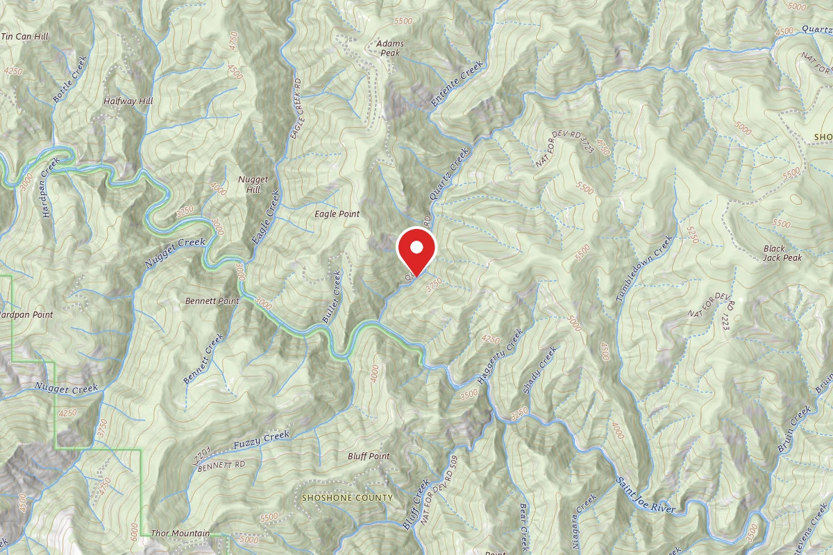 Idaho Panhandle Dispersed Campsite RD 339 MI 0.7