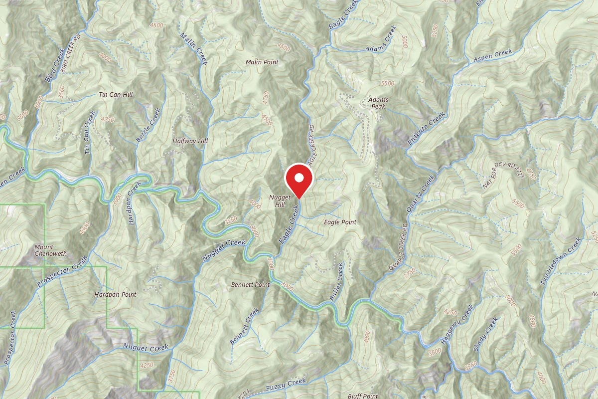 Idaho Panhandle Dispersed Campsite RD 1214 MI 1.0