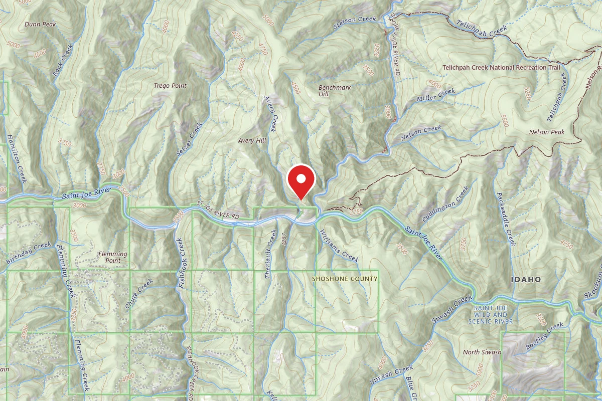 Idaho Panhandle Dispersed Campsite RD 1934 MI 1.8