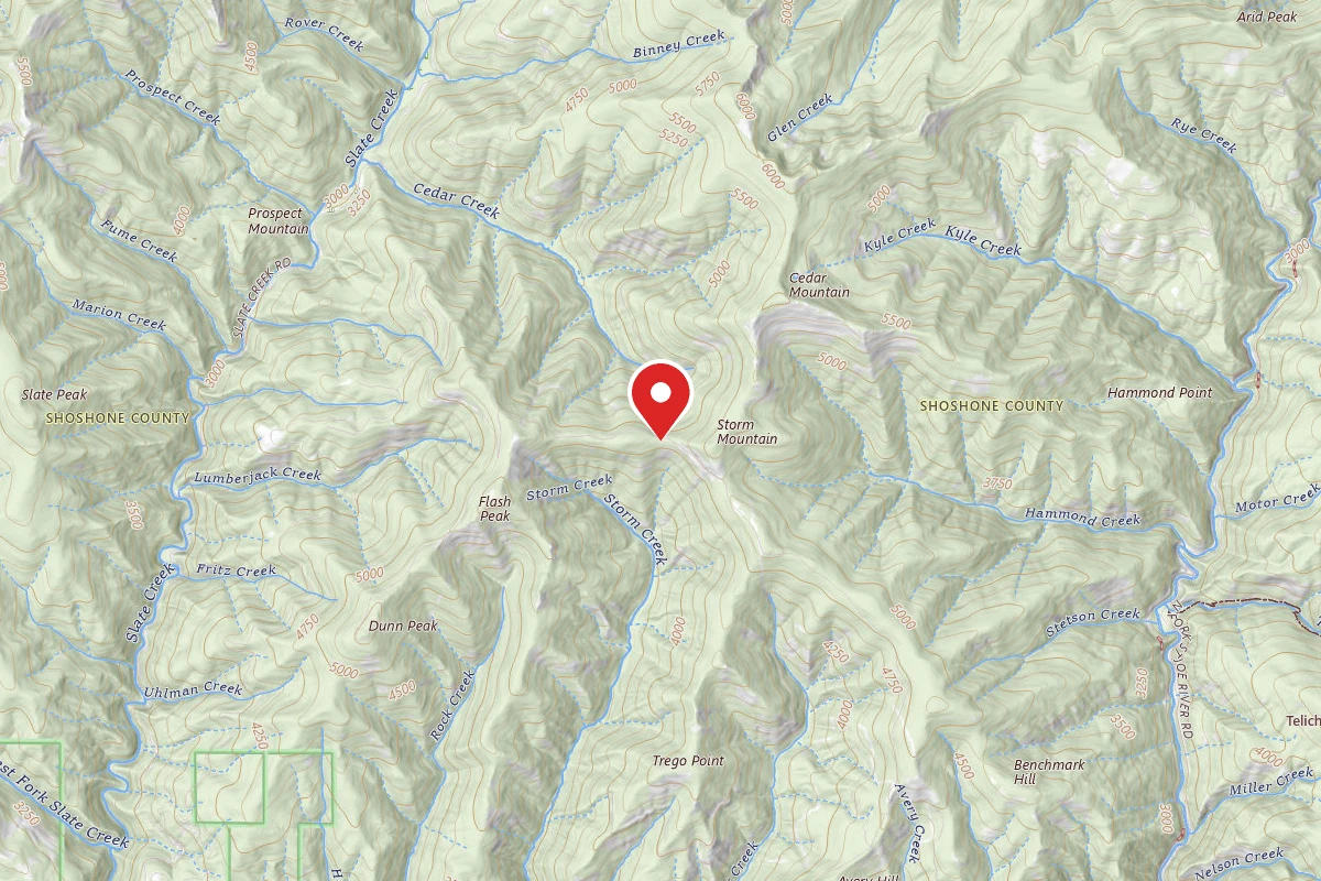 Idaho Panhandle Dispersed Campsite RD 1934 MI 8.6