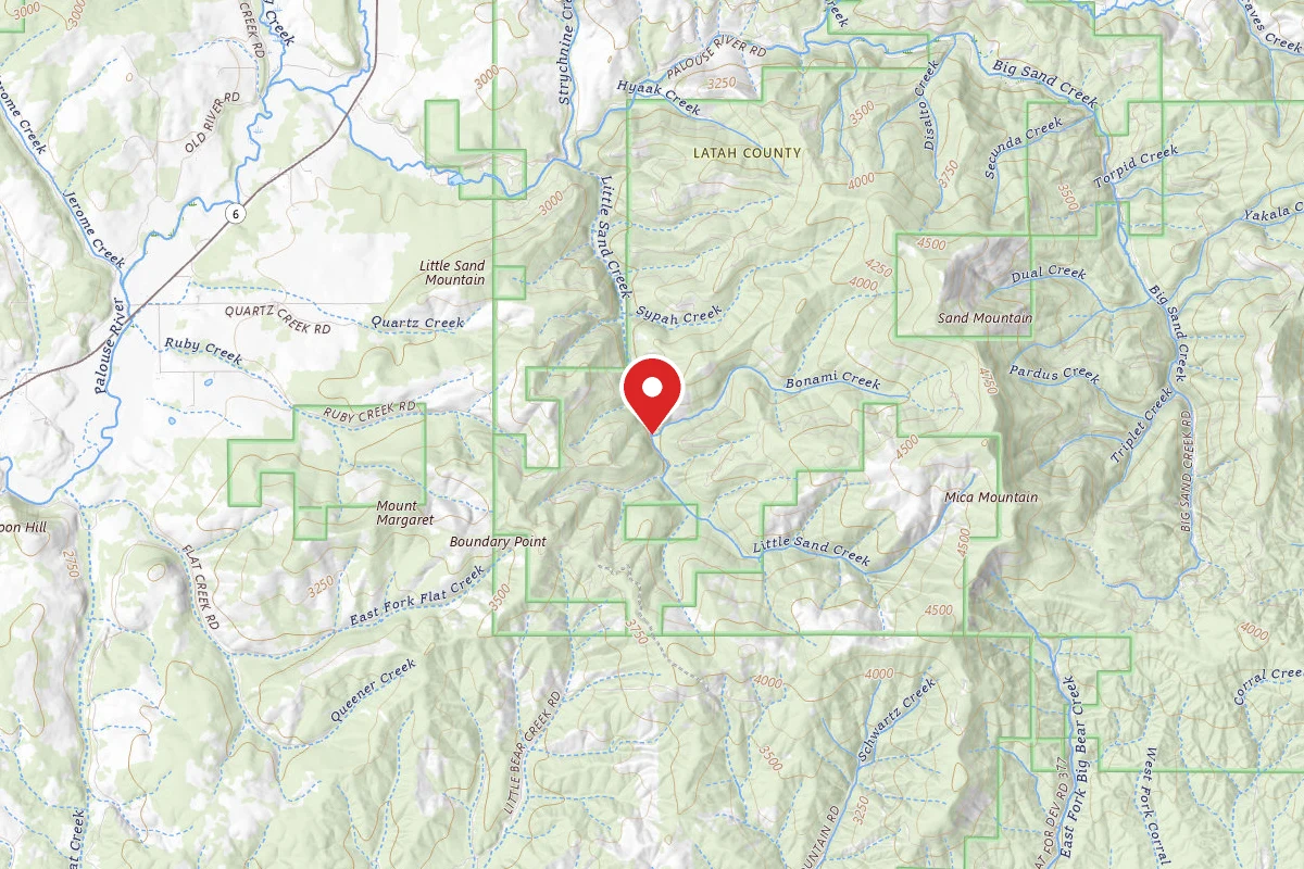 Nez Perce-Clearwater Dispersed Campsite PAL1442RD-001