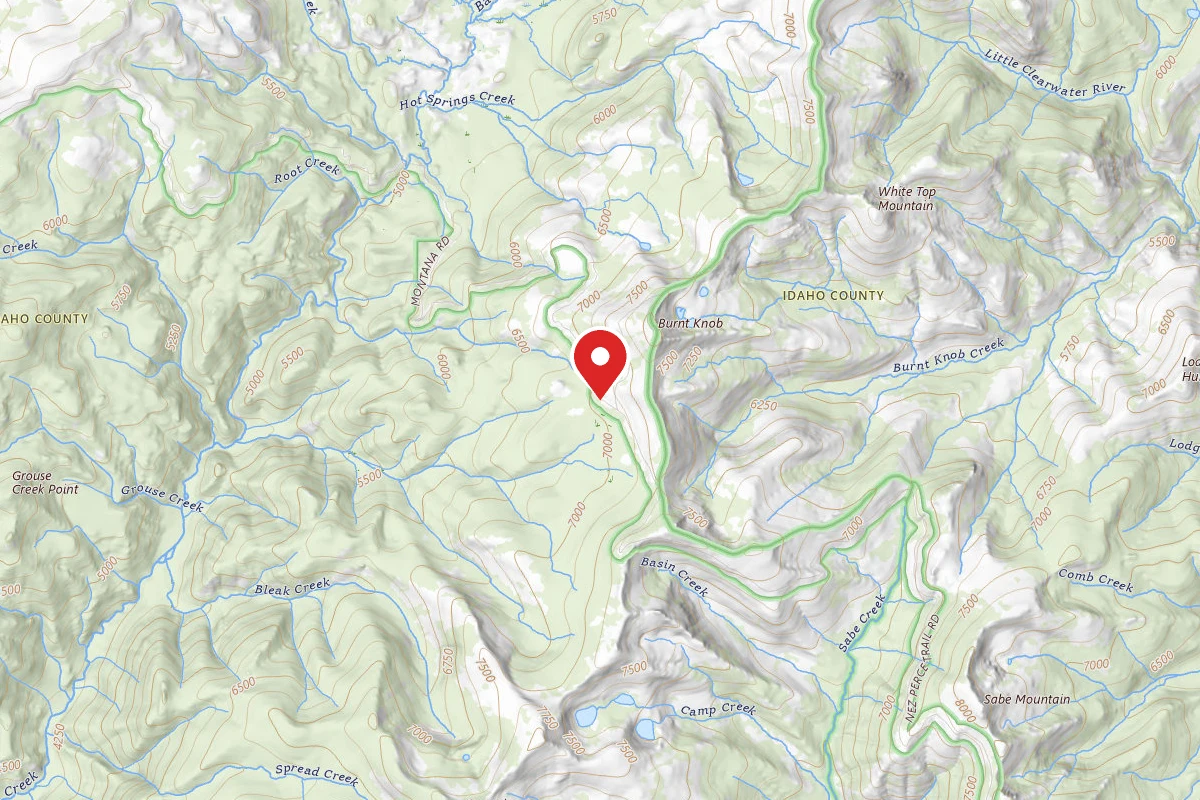 Nez Perce-Clearwater Dispersed Campsite RR468RD-011