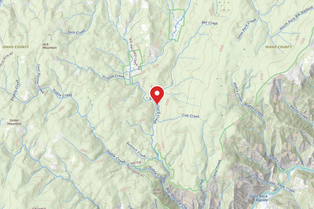 Nez Perce-Clearwater Dispersed Campsite RR421RD-003A