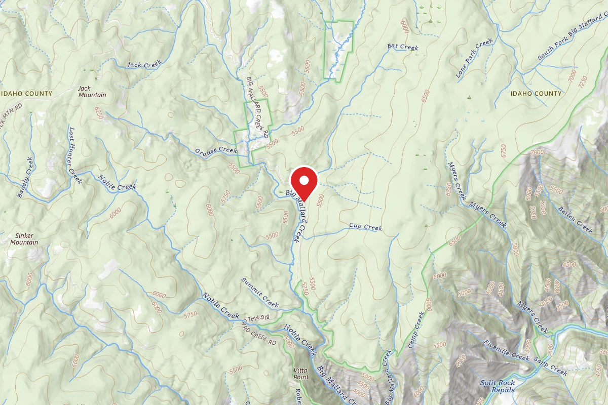 Nez Perce-Clearwater Dispersed Campsite RR421RD-003B
