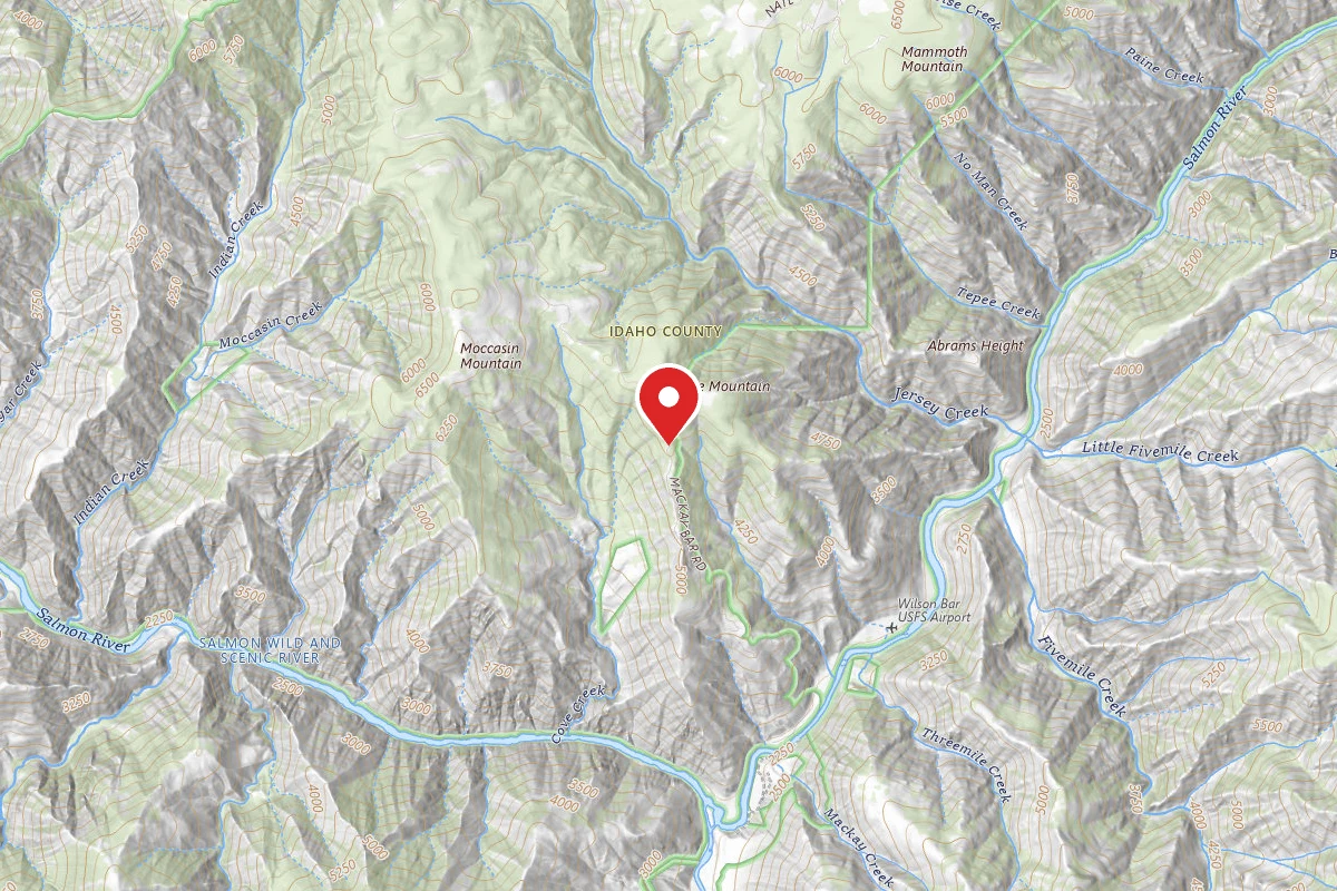 Nez Perce-Clearwater Dispersed Campsite RR222RD-002