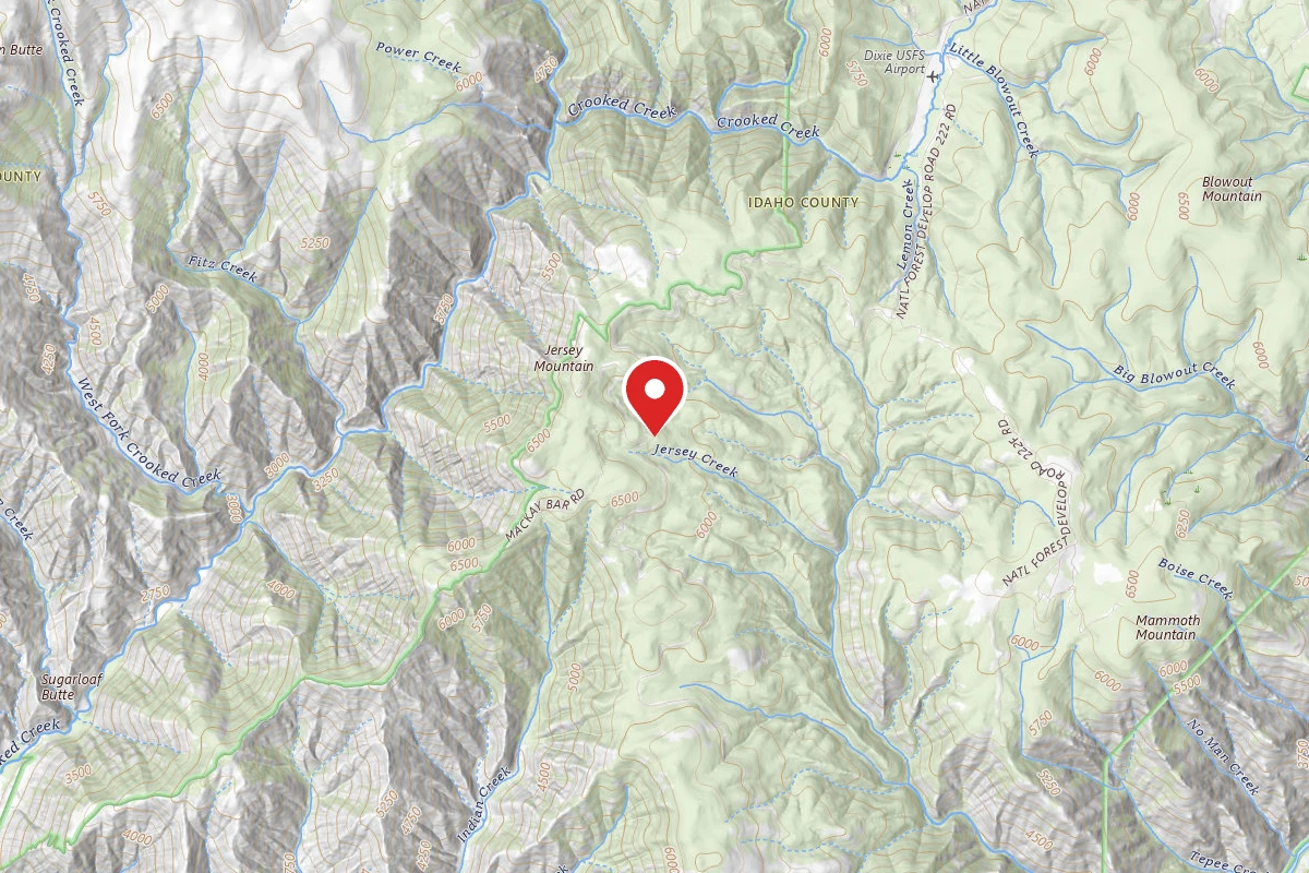 Nez Perce-Clearwater Dispersed Campsite RR222RD-007