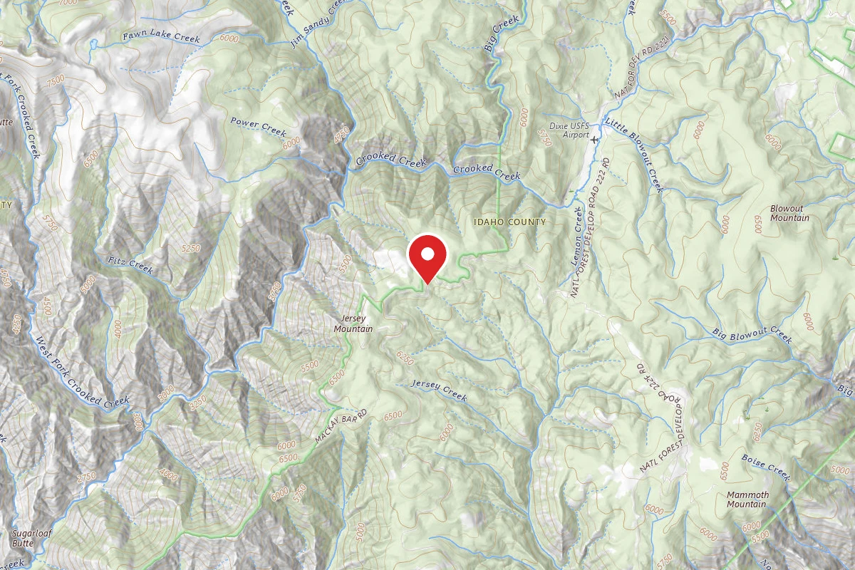 Nez Perce-Clearwater Dispersed Campsite RR222RD-008