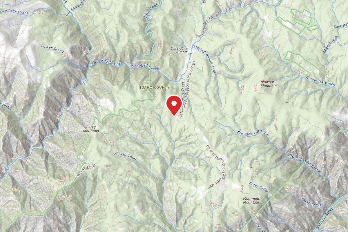 Nez Perce-Clearwater Dispersed Campsite RR222RD-009