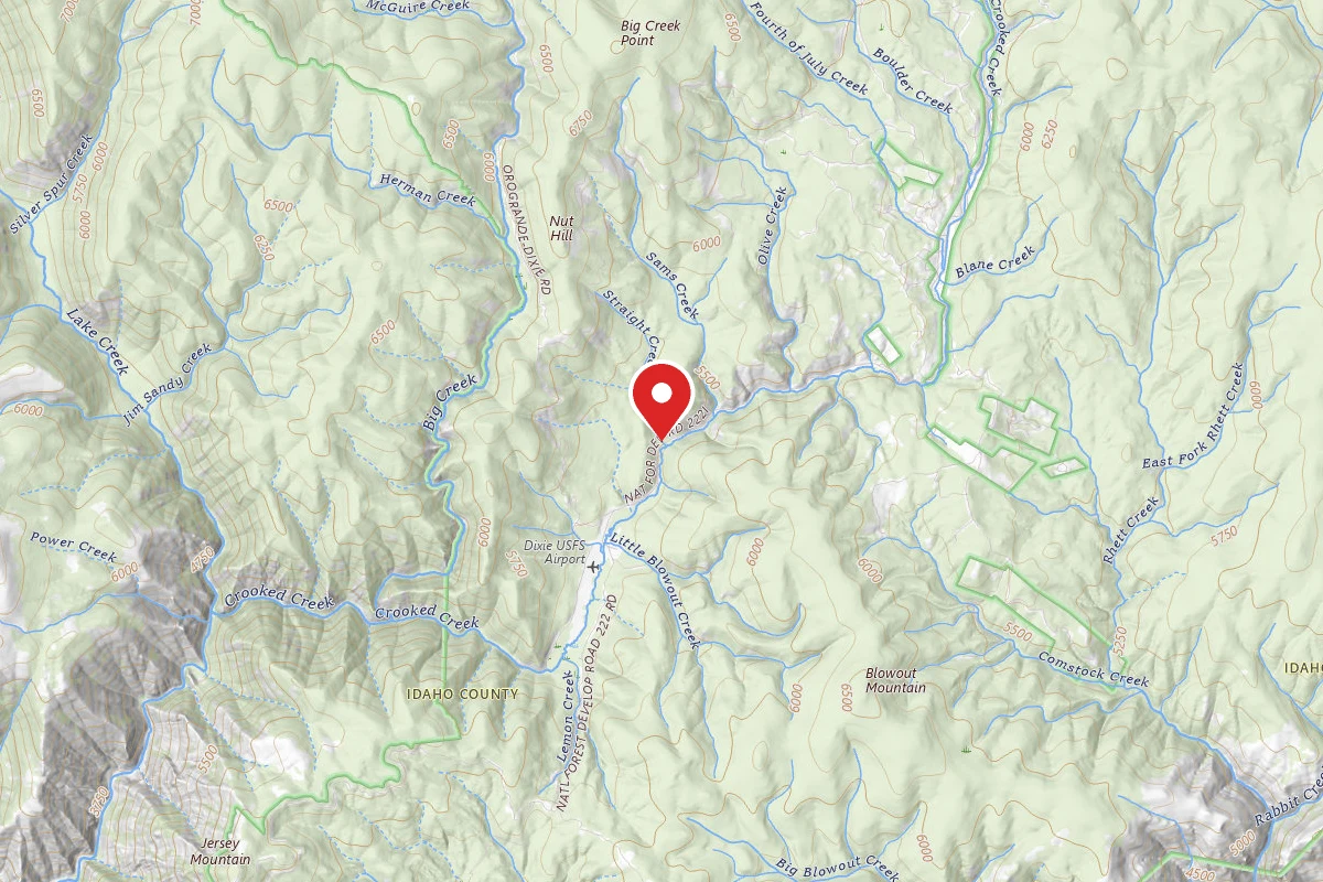Nez Perce-Clearwater Dispersed Campsite RR222RD-011