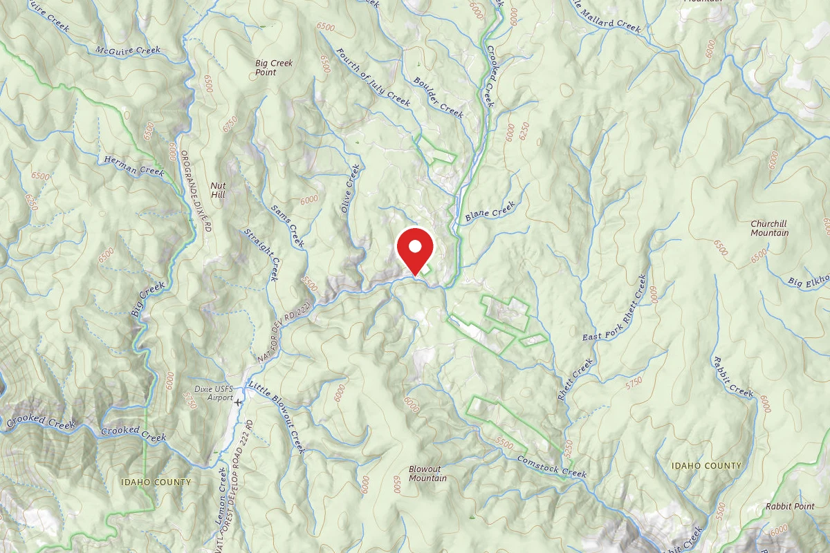 Nez Perce-Clearwater Dispersed Campsite RR222RD-014