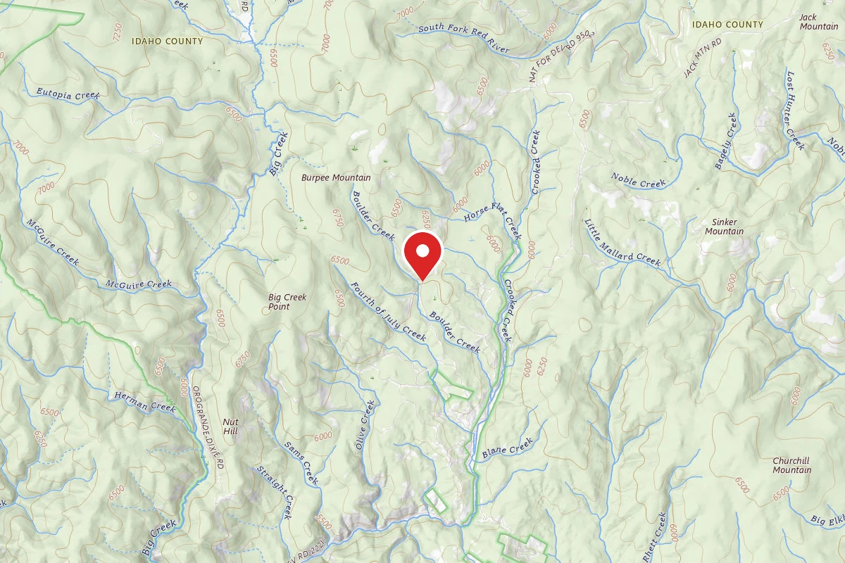 Nez Perce-Clearwater Dispersed Campsite RR222CRD-001