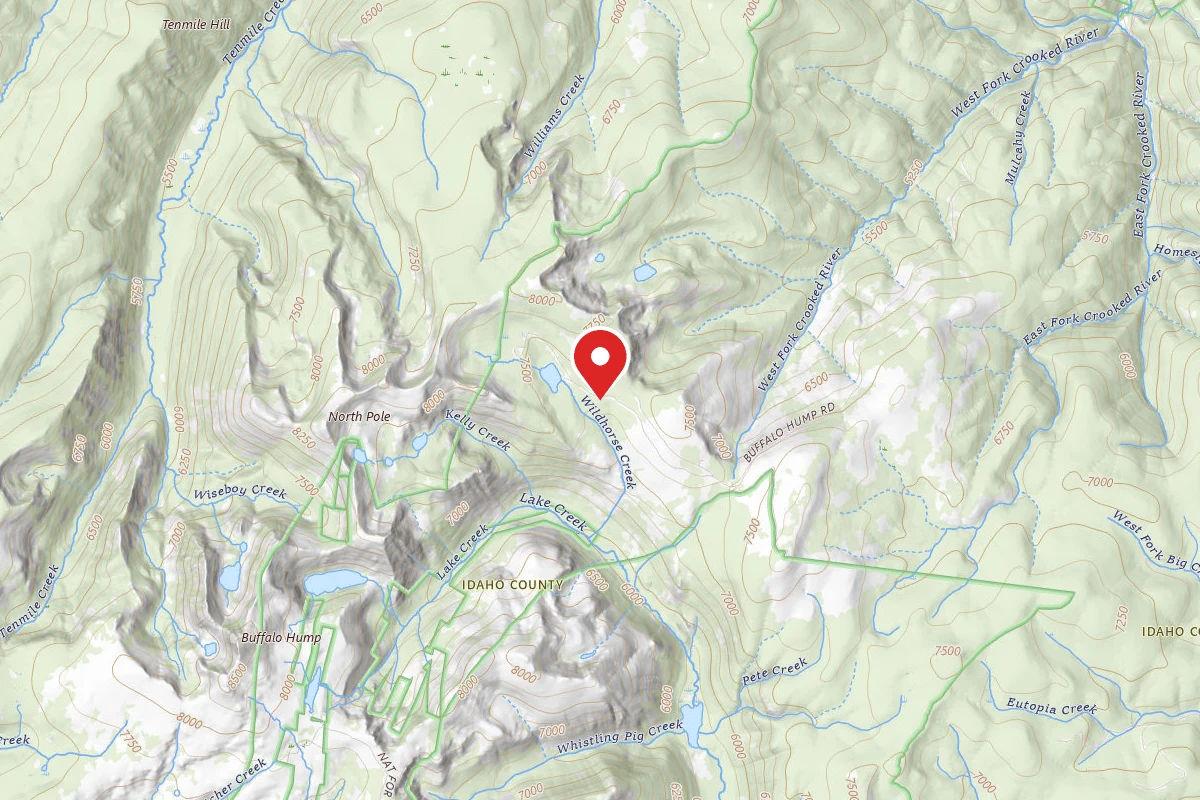 Nez Perce-Clearwater Dispersed Campsite RR233IRD-002B