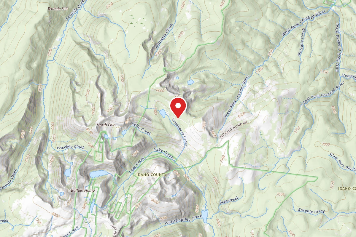 Nez Perce-Clearwater Dispersed Campsite RR233IRD-003B