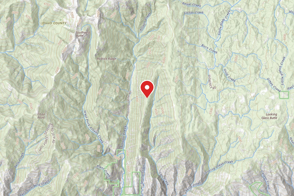 Nez Perce-Clearwater Dispersed Campsite SR76113RD-001