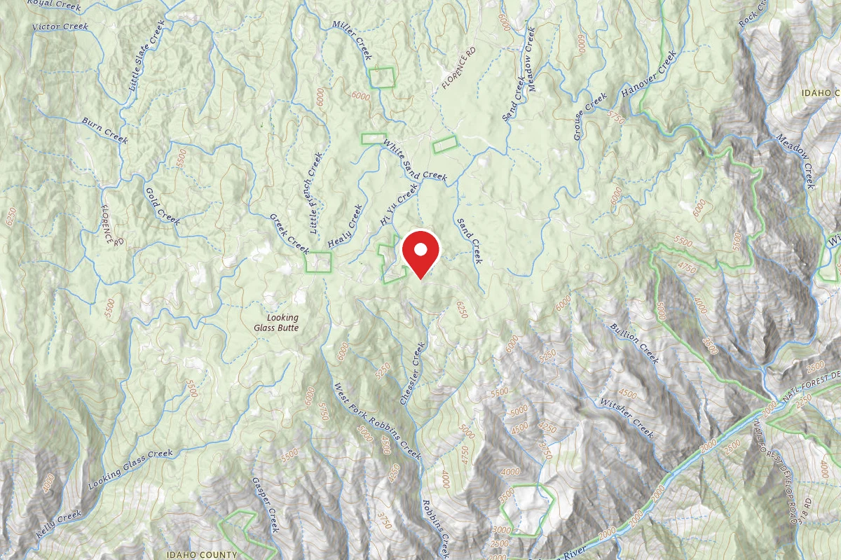 Nez Perce-Clearwater Dispersed Campsite SR643CRD-001