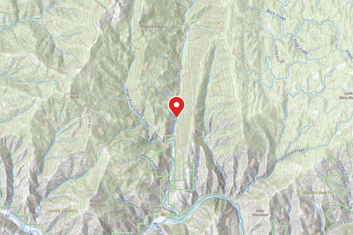 Nez Perce-Clearwater Dispersed Campsite SR221RD-002A