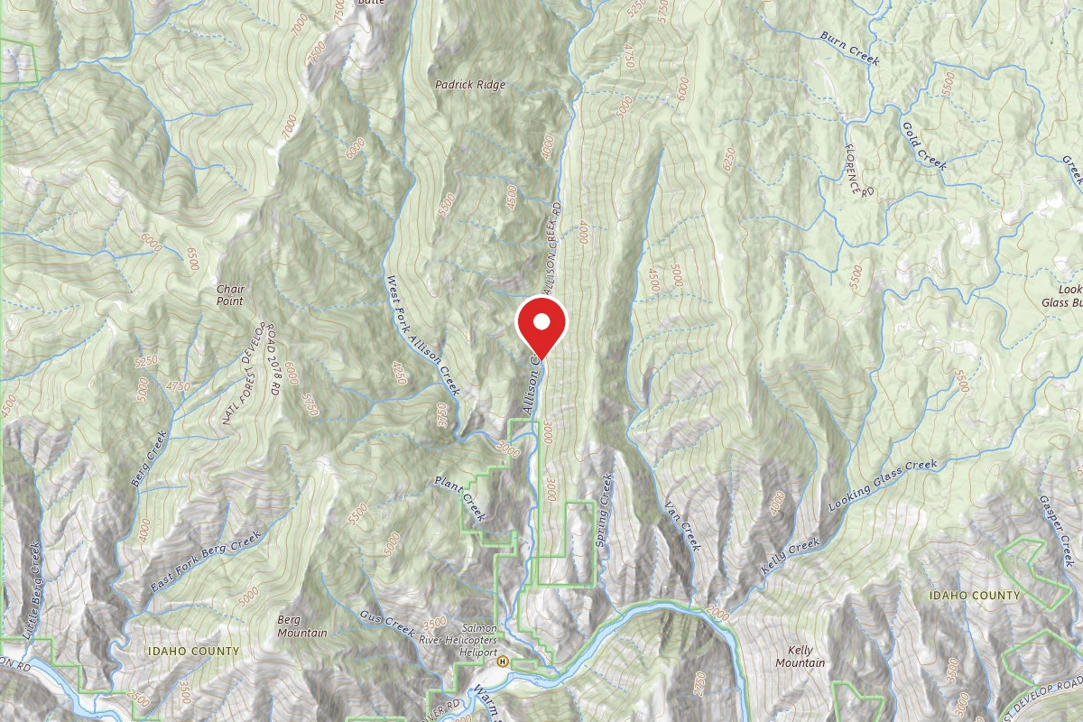 Nez Perce-Clearwater Dispersed Campsite SR221RD-002B