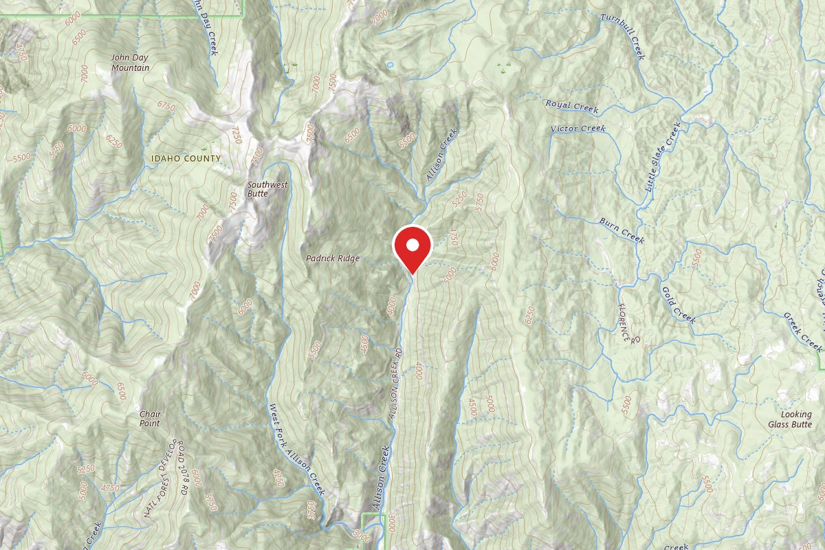 Nez Perce-Clearwater Dispersed Campsite SR221RD-006
