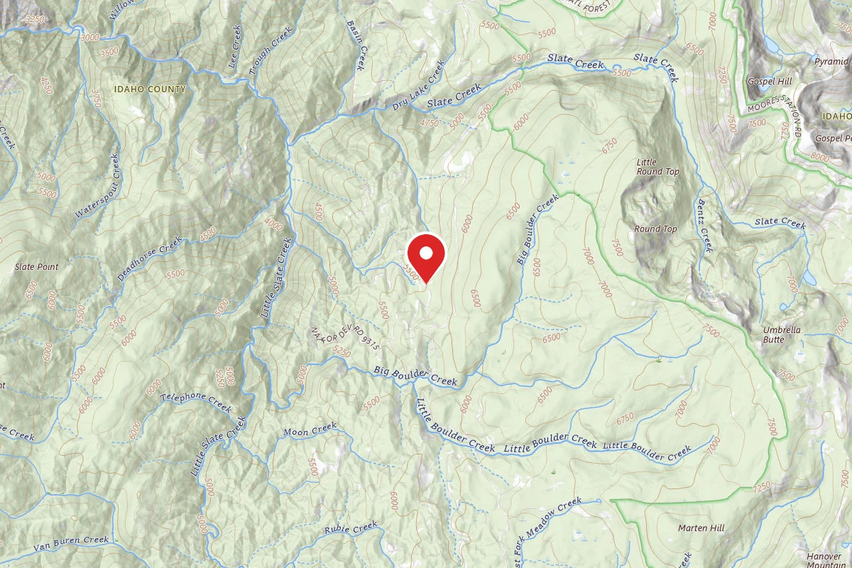 Nez Perce-Clearwater Dispersed Campsite SR9308RD-001