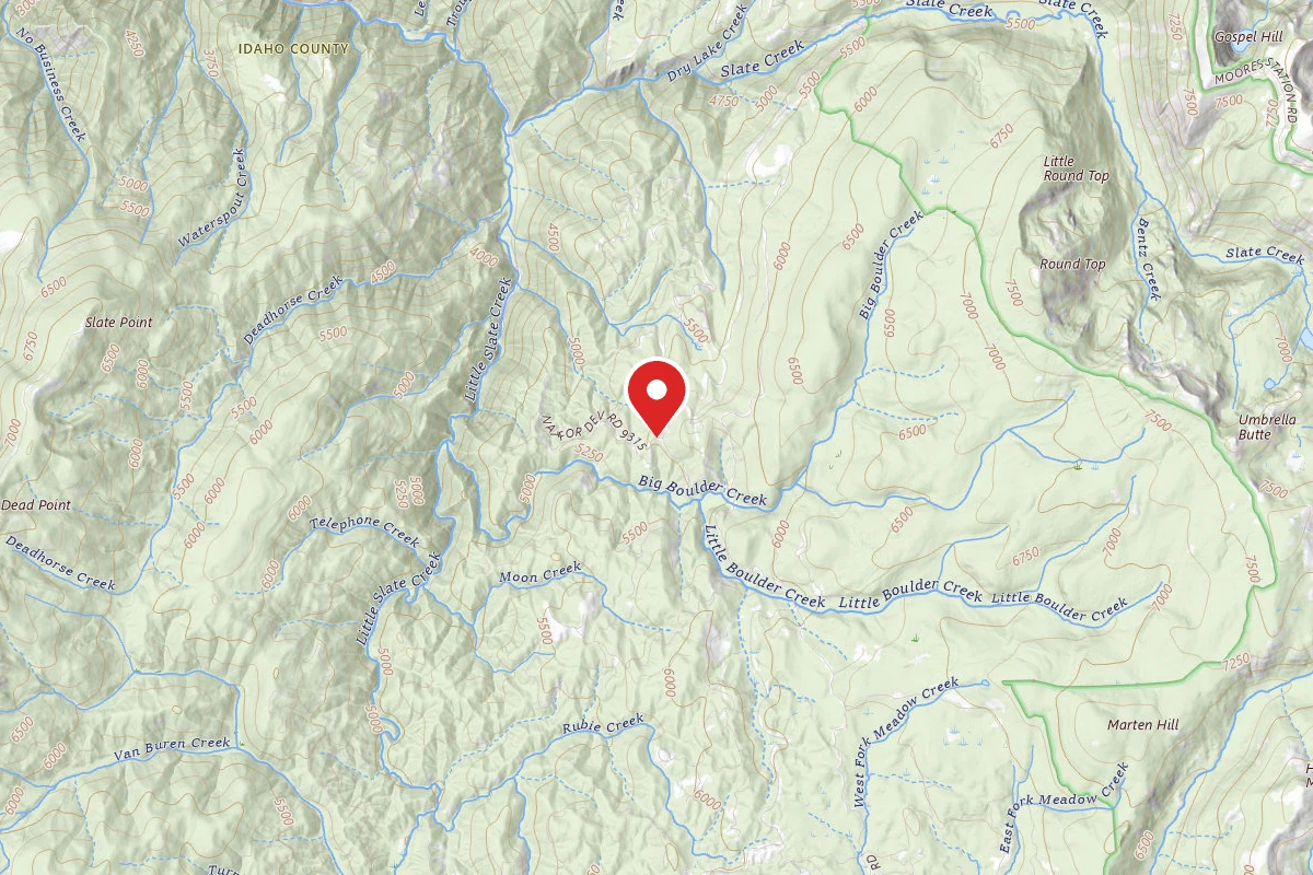 Nez Perce-Clearwater Dispersed Campsite SR9310RD-001