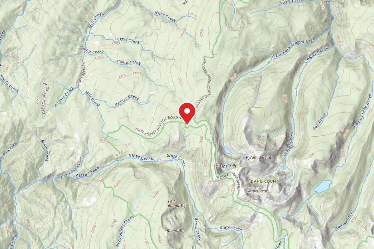 Nez Perce-Clearwater Dispersed Campsite SR444ERD-001