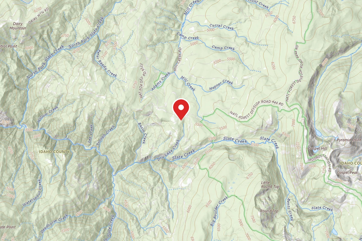 Nez Perce-Clearwater Dispersed Campsite SR221RD-015