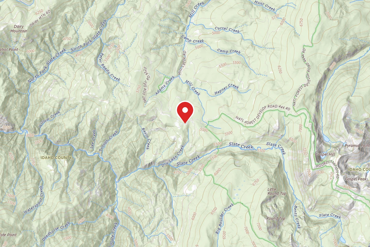 Nez Perce-Clearwater Dispersed Campsite SR221RD-016