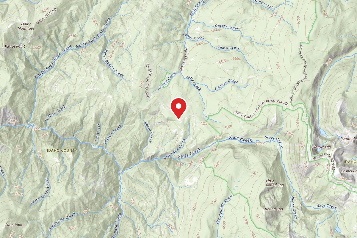 Nez Perce-Clearwater Dispersed Campsite SR9350RD-001C
