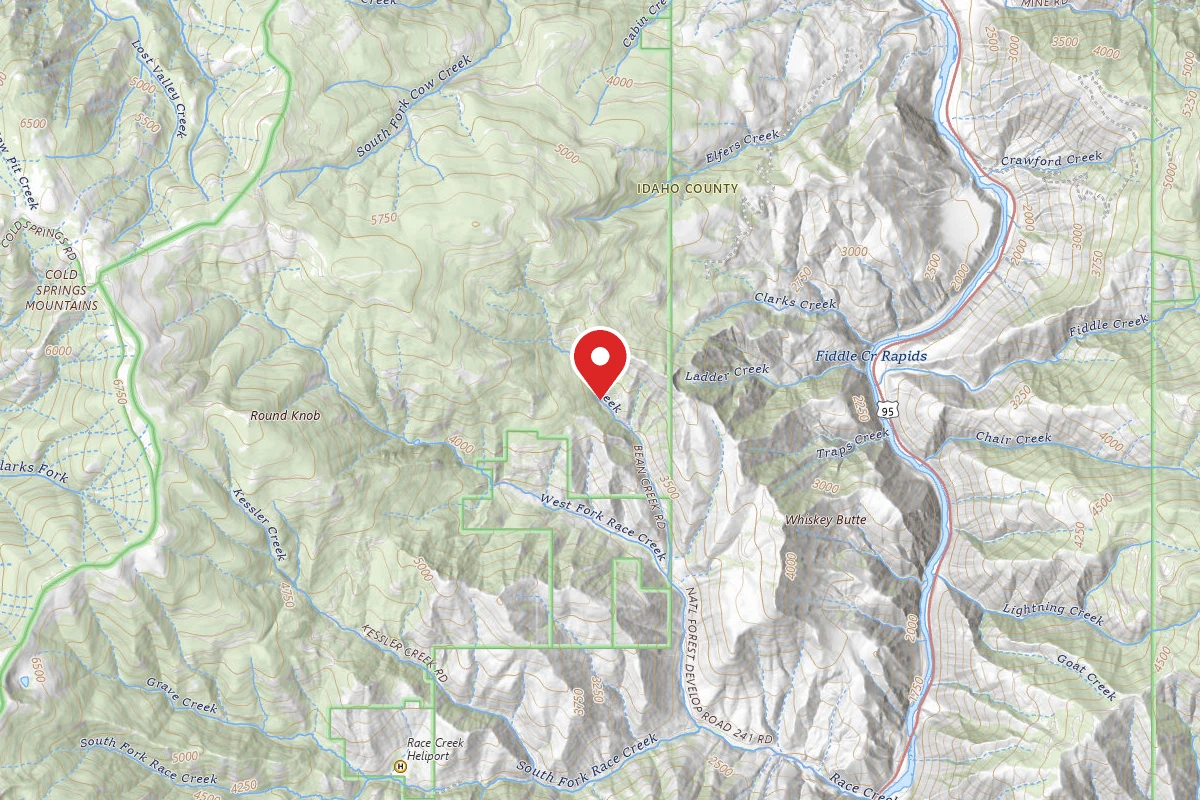 Nez Perce-Clearwater Dispersed Campsite SR241RD-001