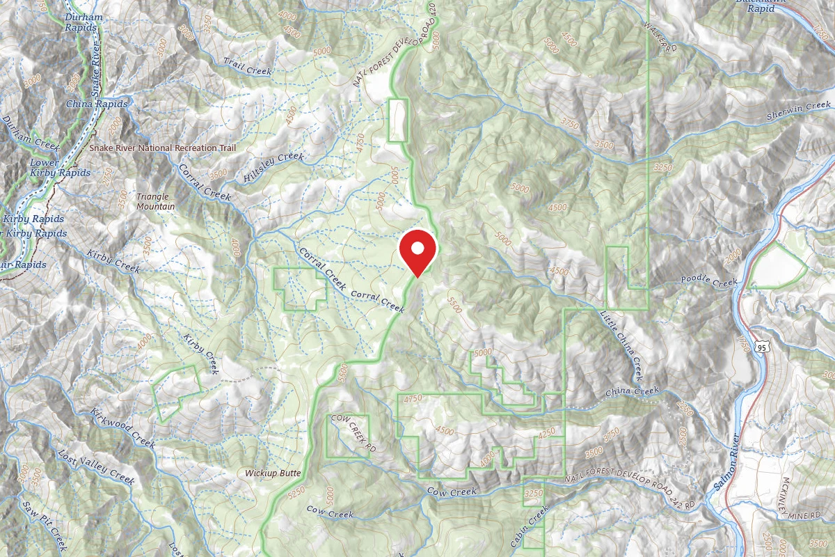Nez Perce-Clearwater Dispersed Campsite SR672RD-004