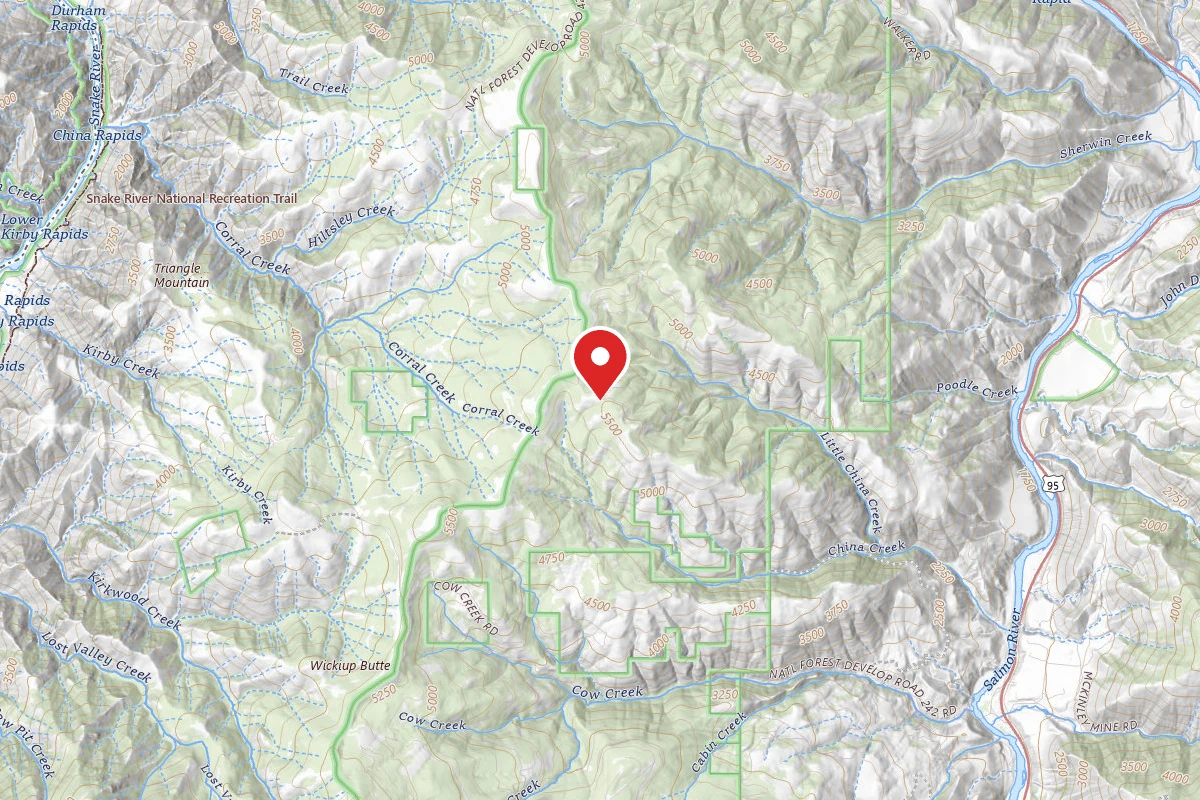 Nez Perce-Clearwater Dispersed Campsite SR76066RD-001