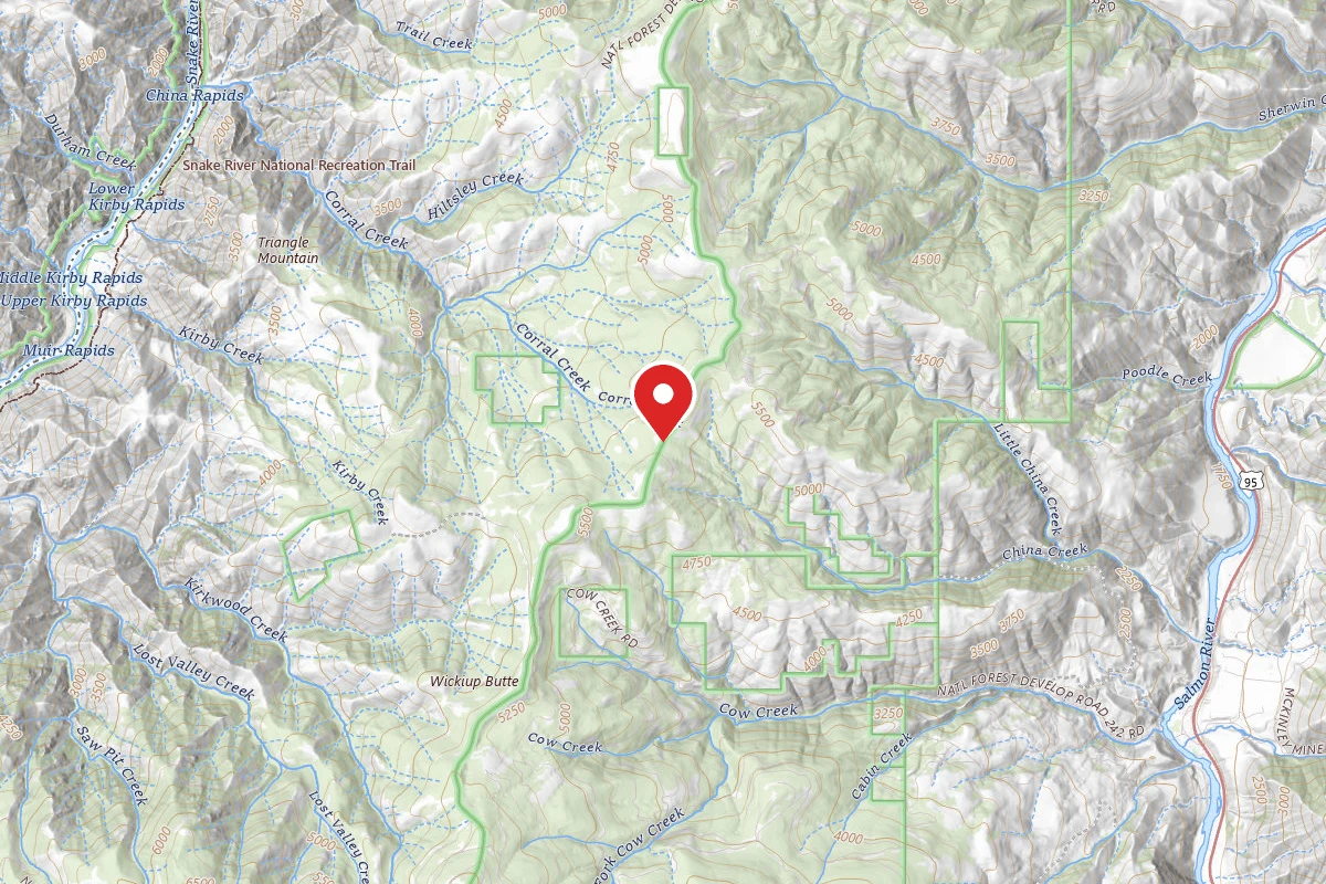 Nez Perce-Clearwater Dispersed Campsite SR672RD-005