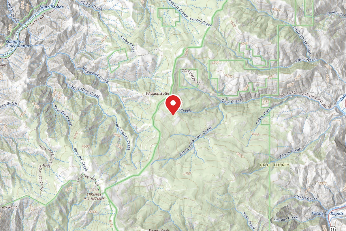 Nez Perce-Clearwater Dispersed Campsite SR241RD-003