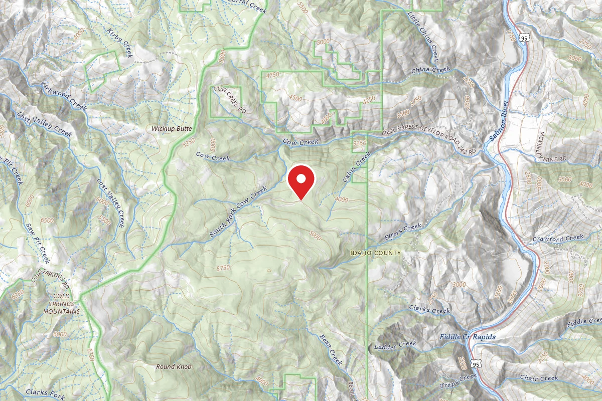 Nez Perce-Clearwater Dispersed Campsite SR247RD-001